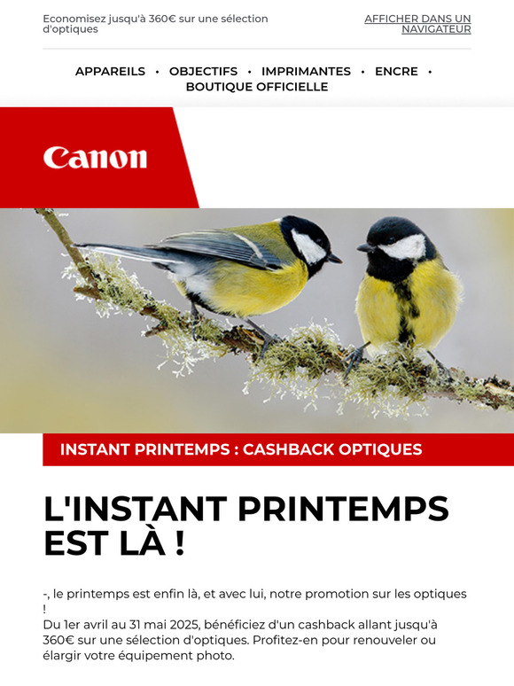 Profitez de "l'instant printemps" et économisez jusqu'à 360€ ! 🌸