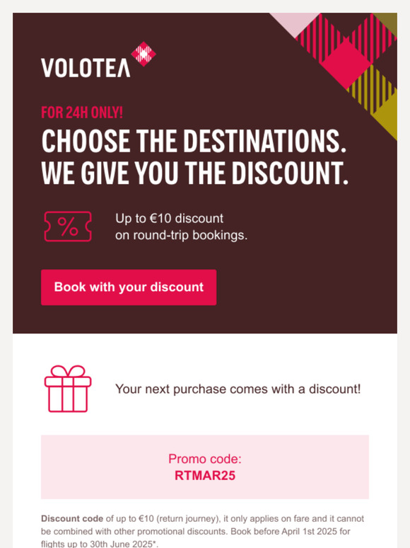 Last day! Get €10 discount to explore new cities