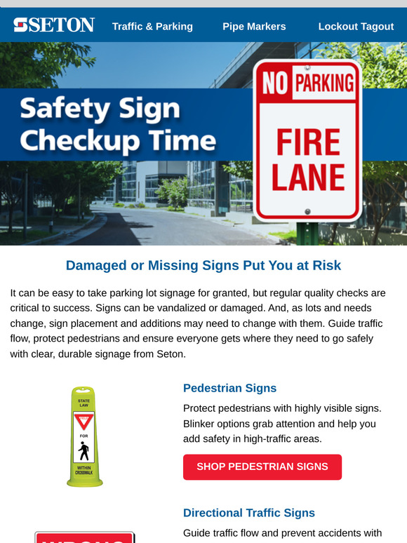 Are your parking lot signs still clear and effective?