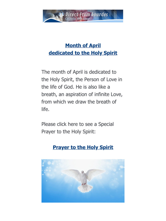 🙏 This month's prayer - The Holy Spirit 🙏
