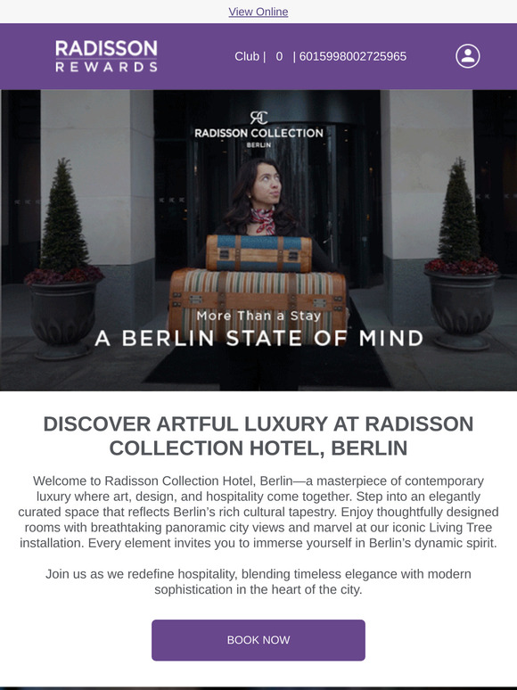 A New Era of Art & Hospitality at Radisson Collection Berlin
