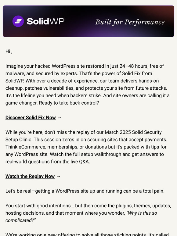 Rescue Your Hacked Site with Solid Fix + Security Clinic Replay