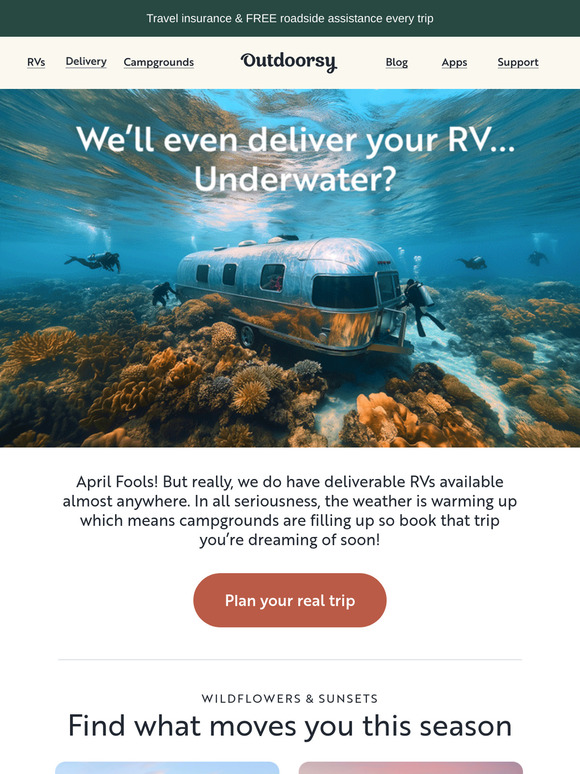 RV’s delivered to your local coral reef?