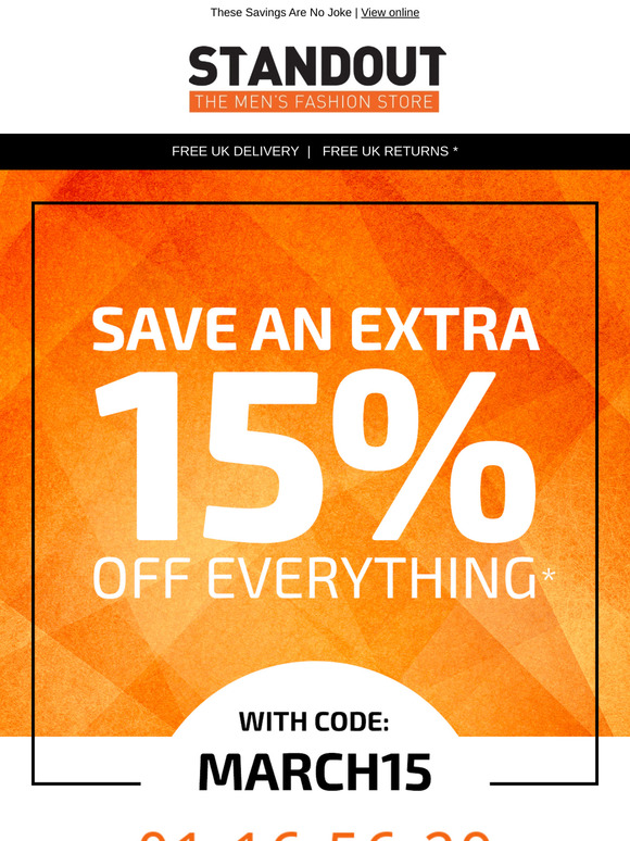 Last Chance To Save An Extra 15% 🚨