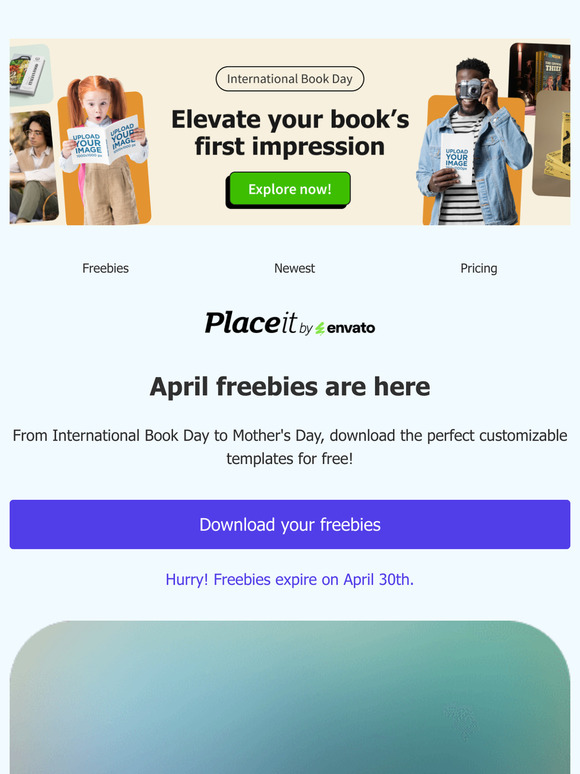 Your April freebies are here 🎁