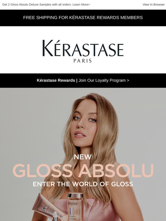 NEW Gloss Absolu is finally here! Get bouncy, glossy hair today