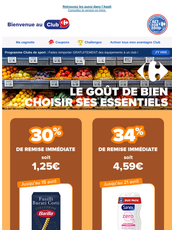 Pas de poisson d’avril juste des supers promotions