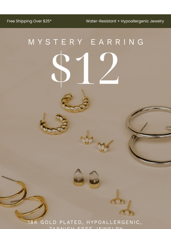 Starting at $12: Hypoallergenic & Water-Resistant Jewelry