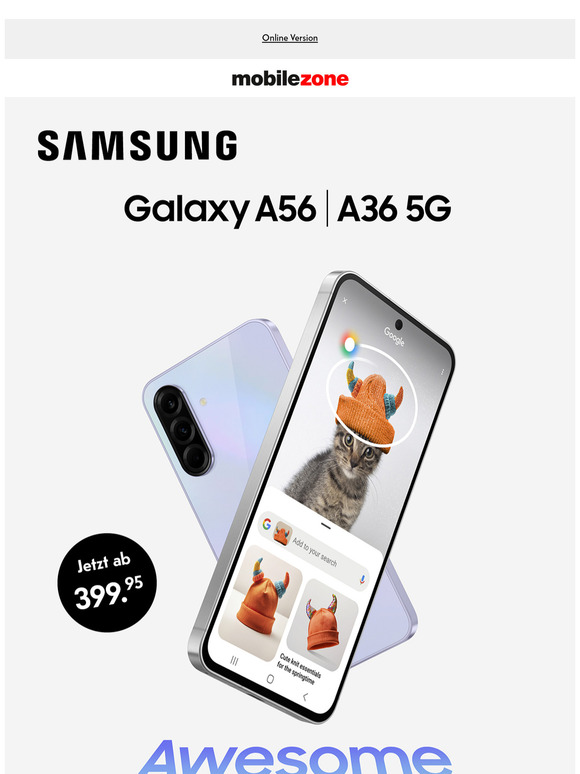 Die neue Galaxy A Serie – jetzt verfügbar