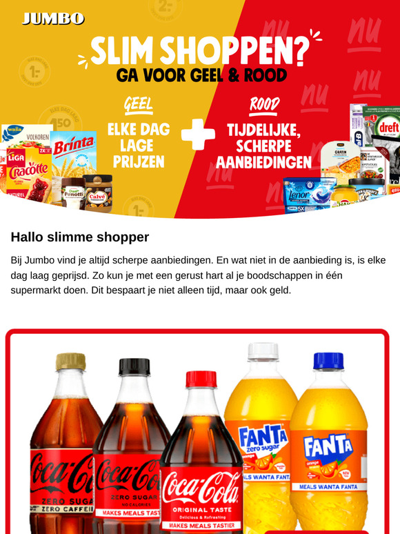 Slim shoppen? Ga voor geel & rood!