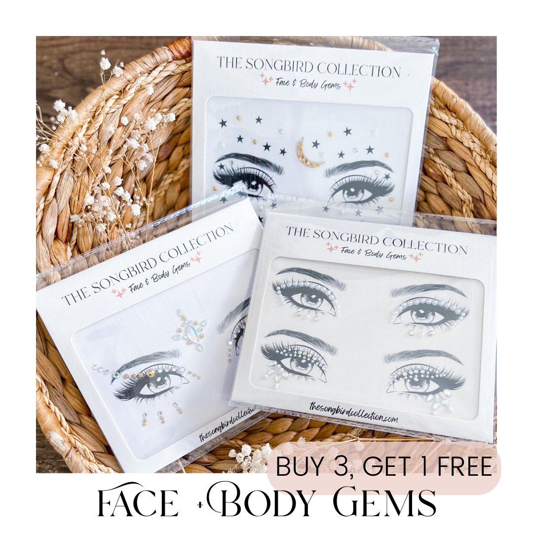 Buy 3, get 1 free face and body gems