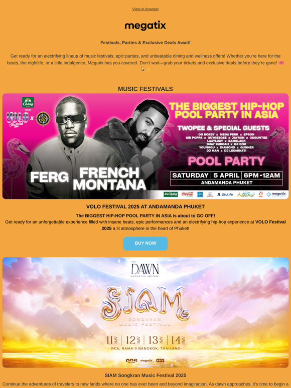 Music Festivals & Songkran Fun with Exclusive Events & Deals!