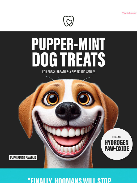 New Pupper-Mint Oral Care Doggy Treats 🐶