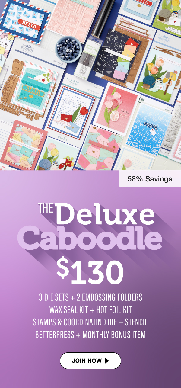 Spellbinders рџ њ A Double Bonus In April Deluxe Caboodle Milled