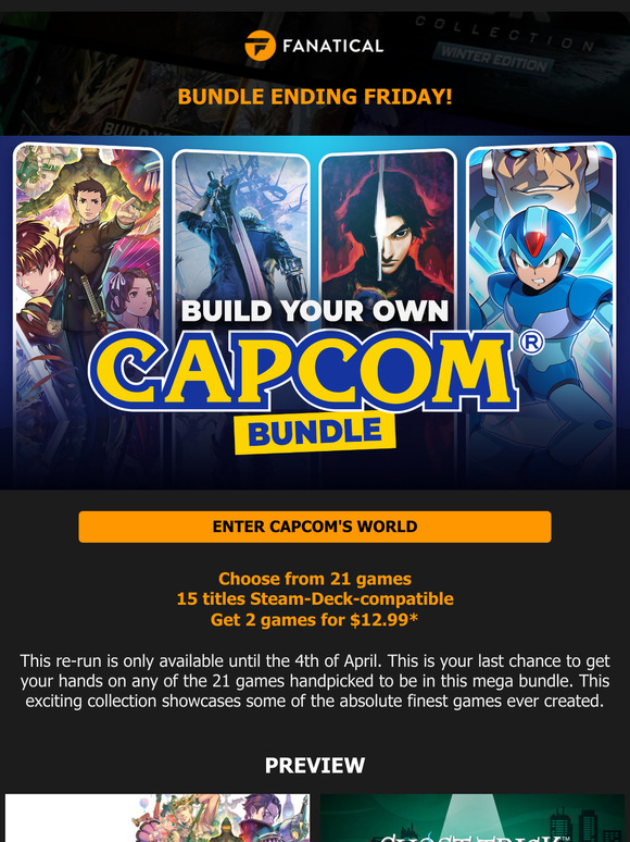 Don’t let the Capcom Bundle slip away