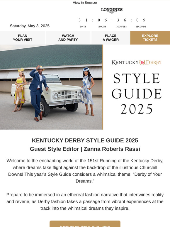 Sneak Peek | The 2025 Kentucky Derby Style Guide Awaits You!