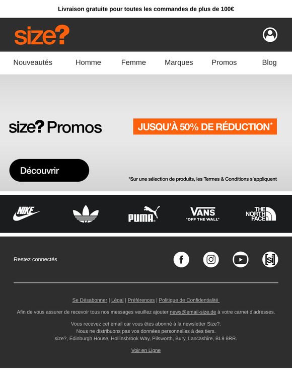 PROMOS DE PÂQUES: JUSQU'À -50%
