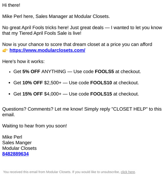 April Fools has passed...unlike our deals!