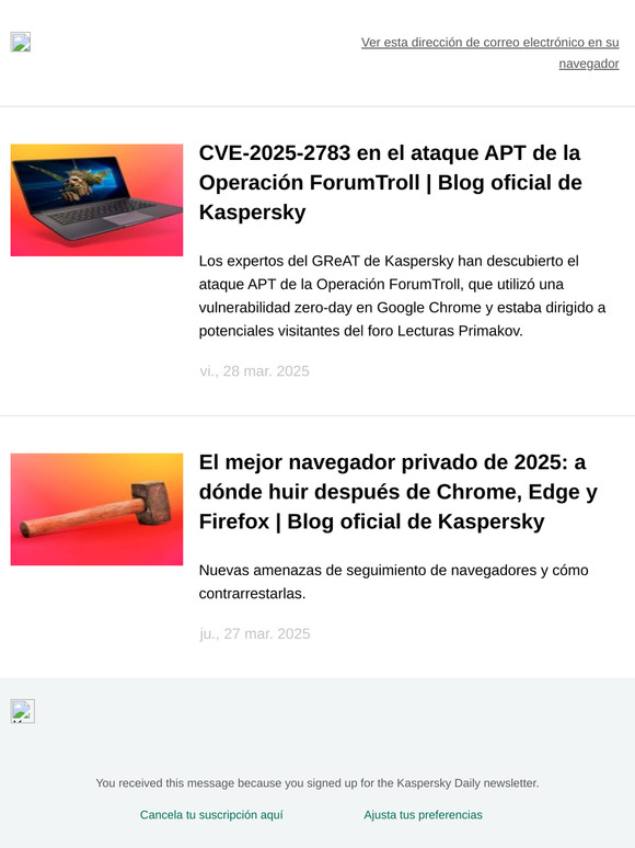 Blog oficial de Kaspersky
