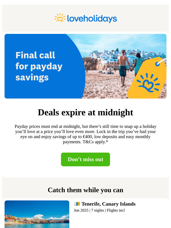 Payday prices end at MIDNIGHT 💸