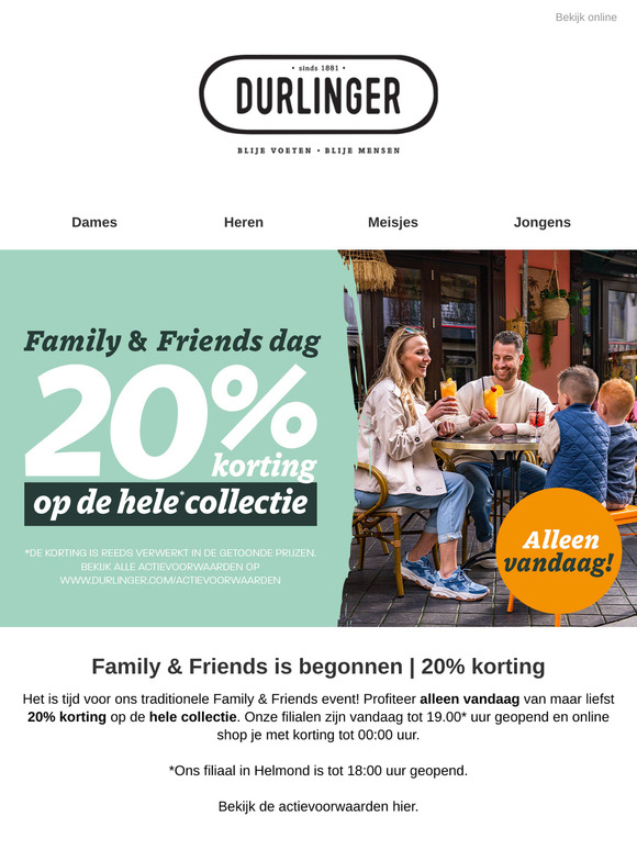 20% korting op alles!