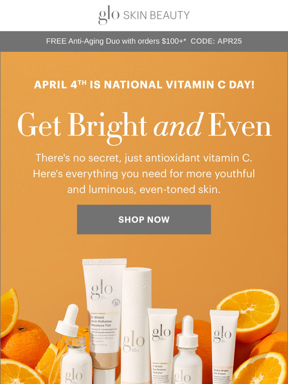 Brighten dull skin + dark spots with vitamin C ✨