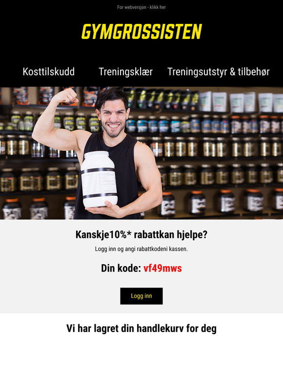 Få 10% rabatt på kjøpet ditt!