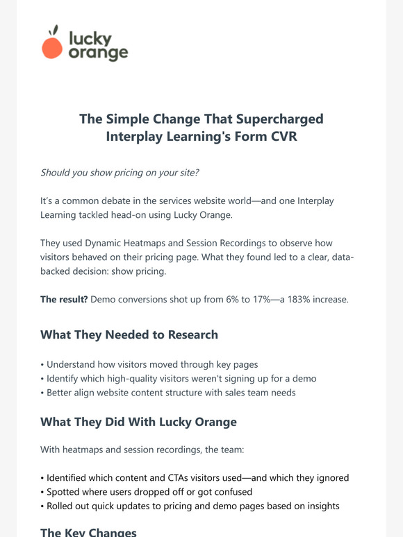 How Interplay Learning Boosted Demo Conversions by 183%