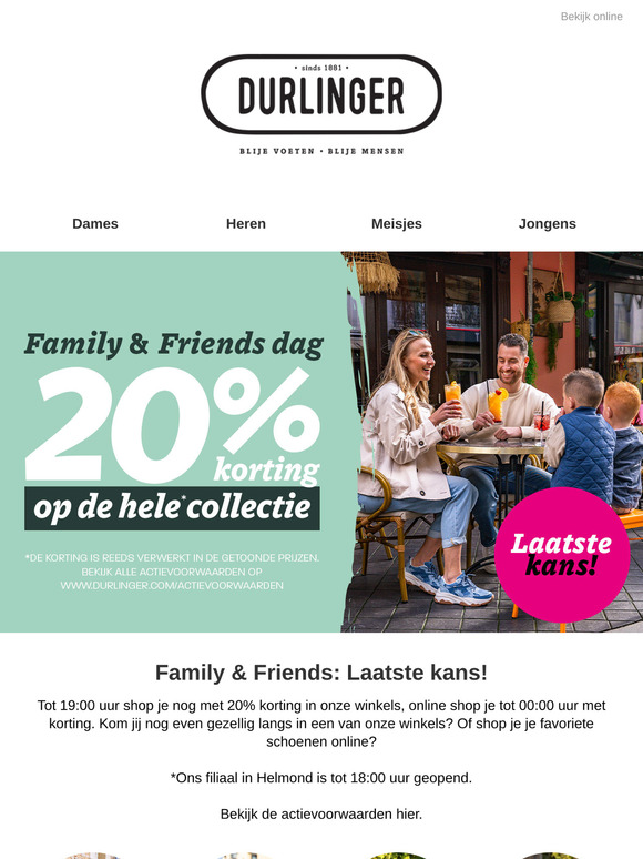 Laatste kans: 20% korting op alles!