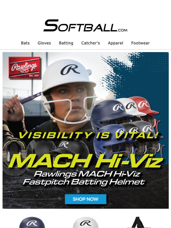 Hi-Viz, Hi-Performance—Rawlings Mach Hi-Viz Batting Helmets