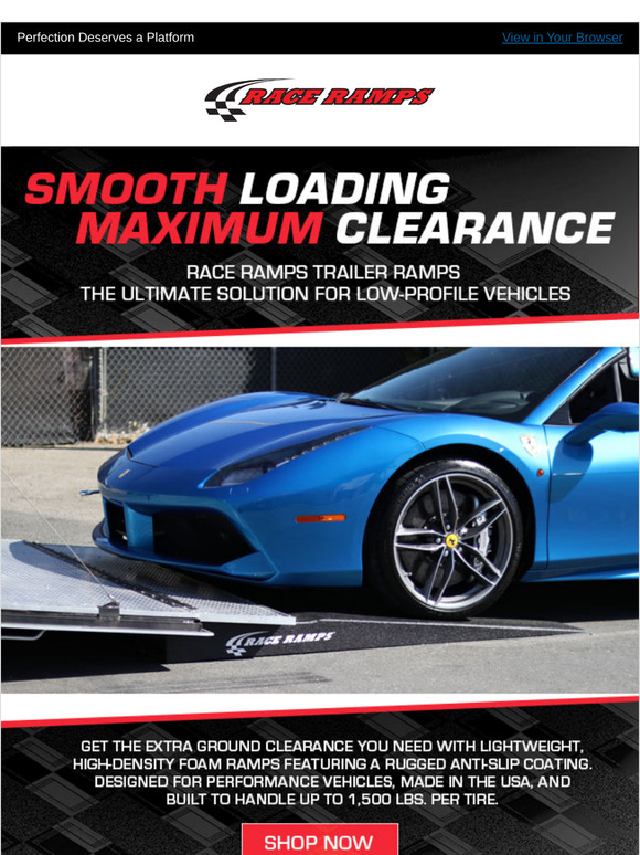 RACE RAMPS & TRAILER RAMPS we see selling out (!)