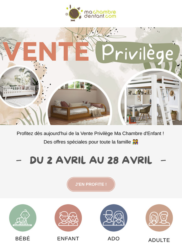 Vente Privilège : Des lits pour petits et grands à prix réduit ! 🛏️
