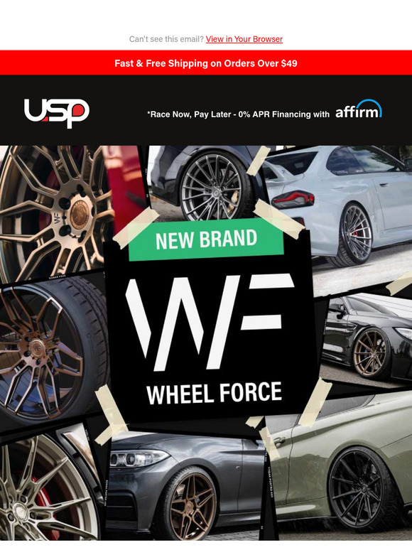 Elevate Your Ride with Wheel Force Wheels – Now at USP Motorsports!