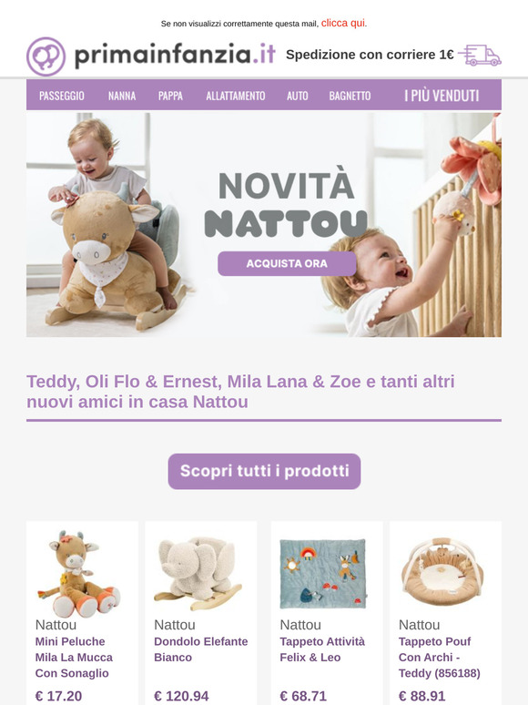 Vieni a conoscere tutti i nuovi amici di Nattou!🐻🦁🐱