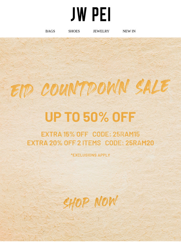 Up To 50% Off⏰Limited-Time Eid Sale