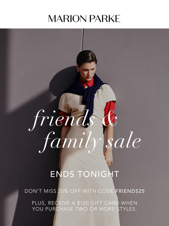 25% Off Ends Tonight