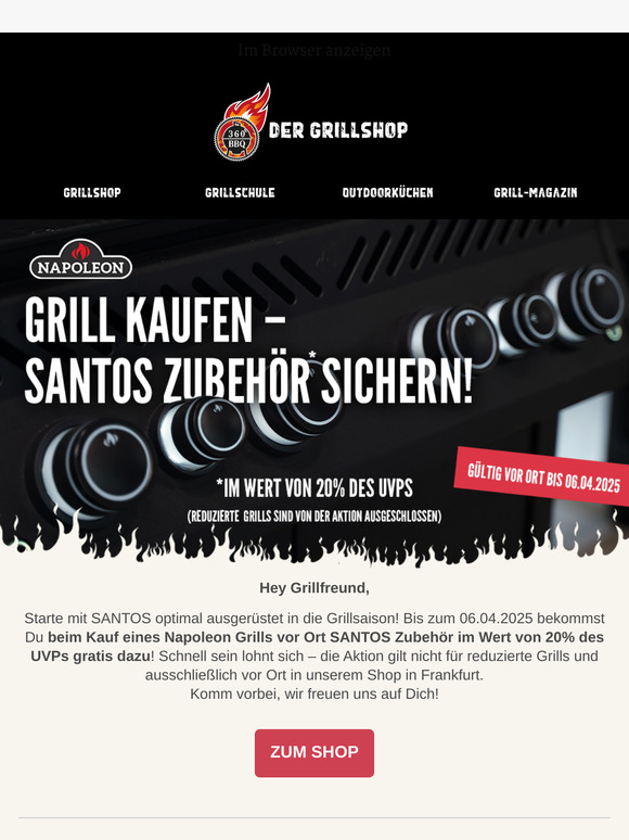 Napoleon Grill kaufen – SANTOS Zubehör sichern!🔥