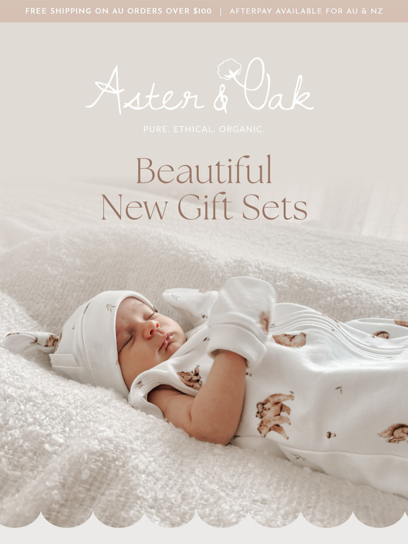NEW! Limited Edition 5 Piece Baby Gift Sets! 🌿