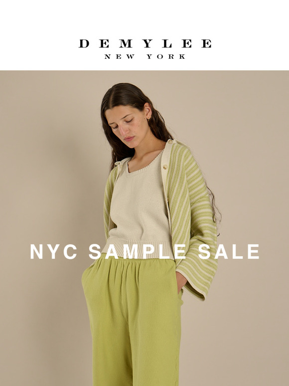 Tomorrow! Last Day of Sample Sale