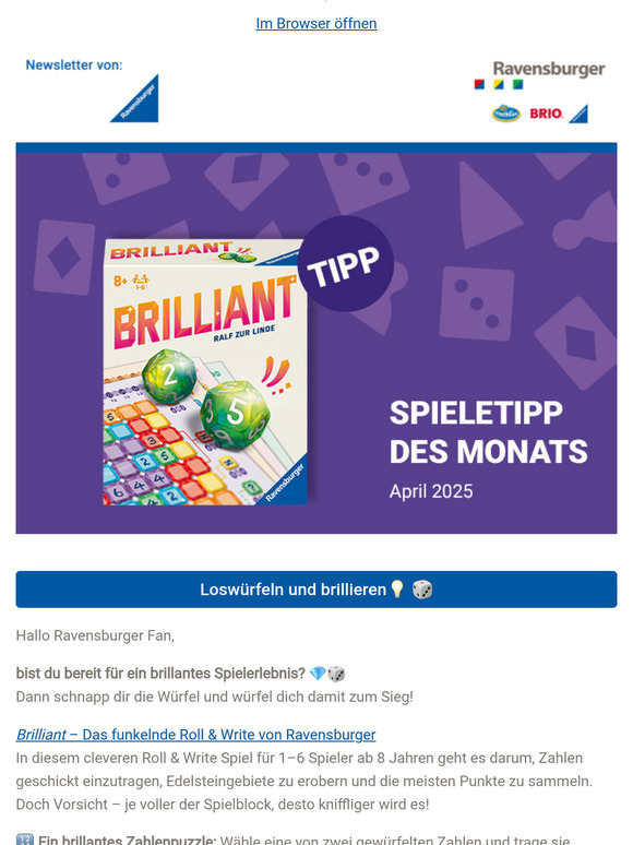 Ein brillantes Spiel für den nächsten Spieleabend 🎲✨