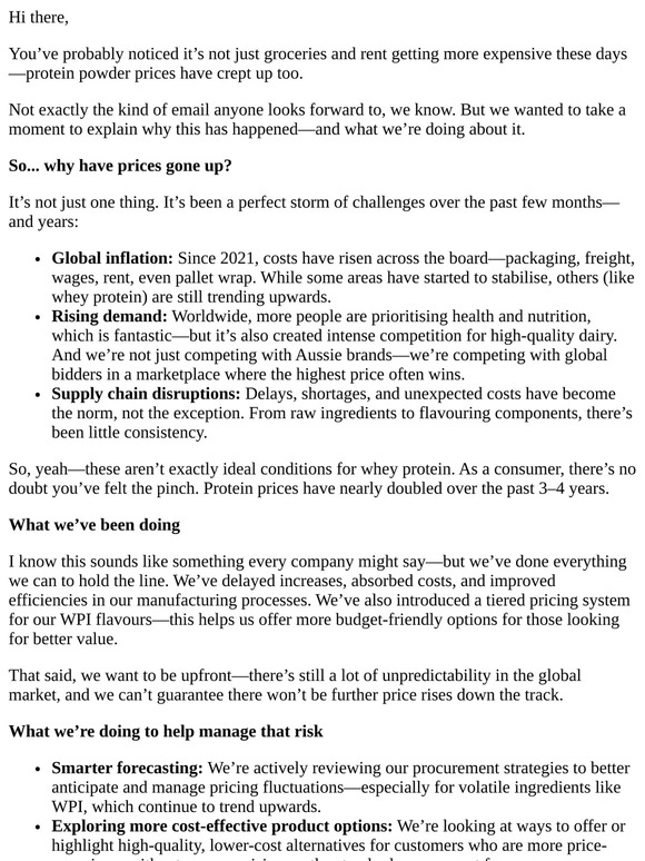 Let’s Talk About Protein Pricing…