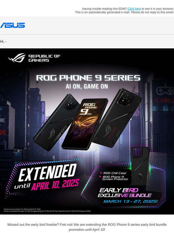 Experience the Ultimate Mobile Gaming with ROG Phone 9 series!