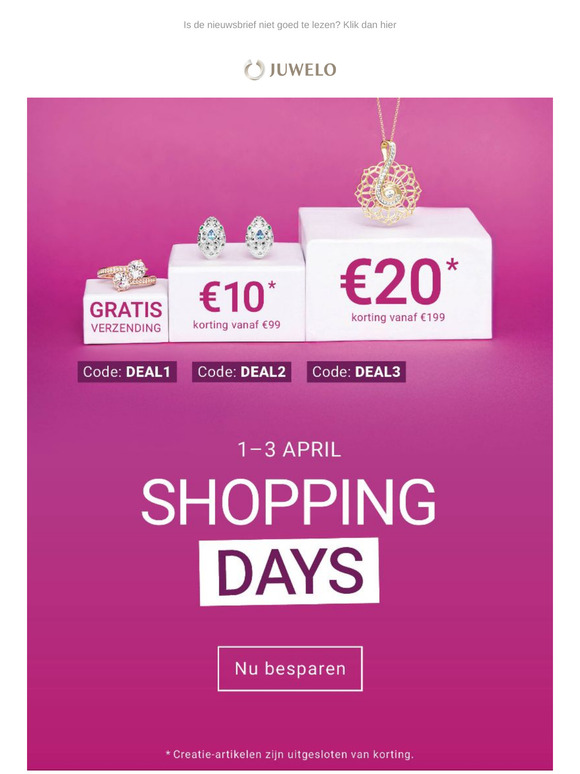 🔥 3x besparen tijdens de shopping days