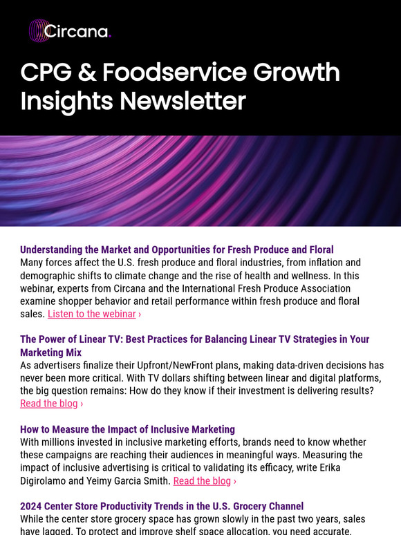 CPG & Foodservice Growth Insights: Monthly Recap of News and Insights