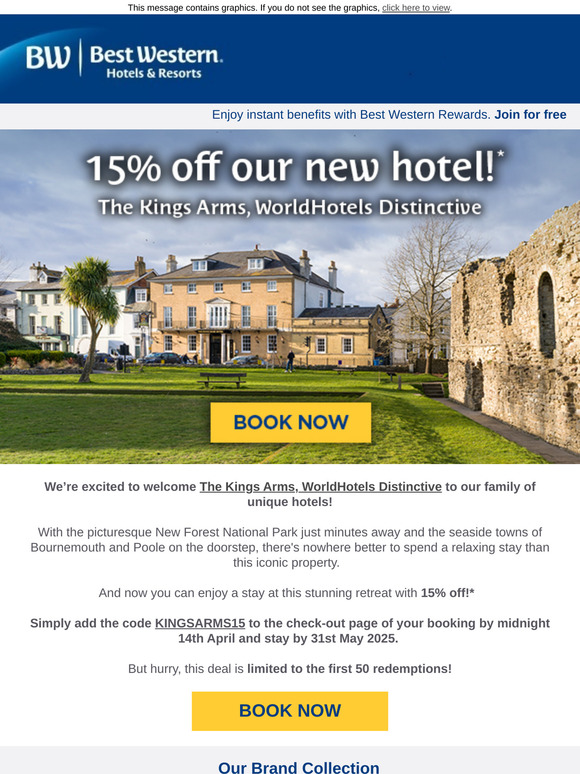 Get 15% off our new hotel!  🎉