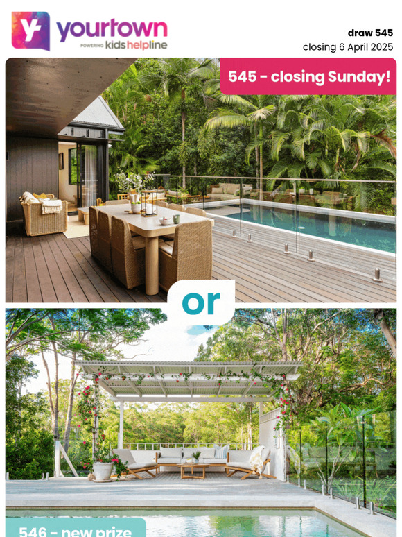 —, choose between two Sunshine Coast Prize Homes! 😍