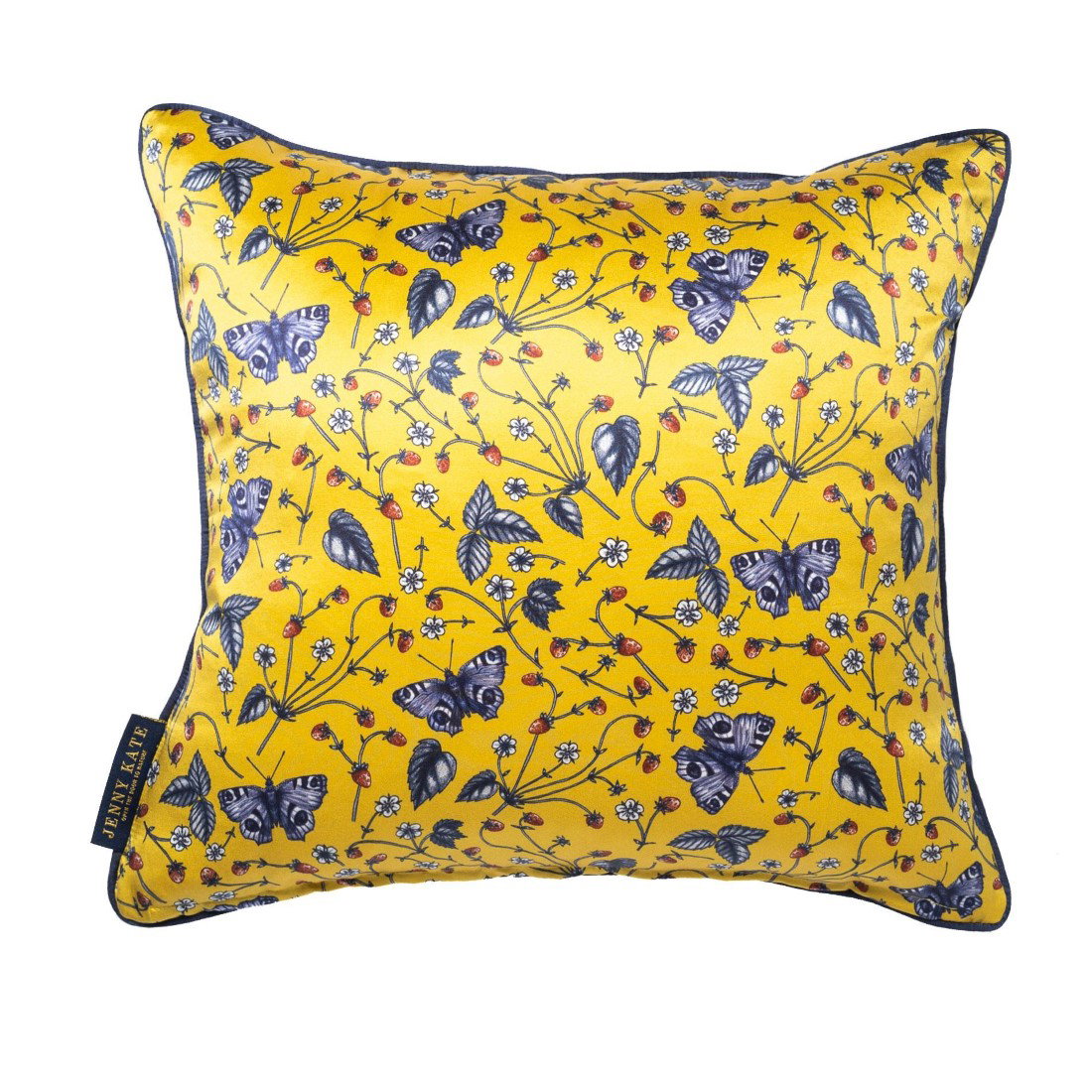 Image of Jenny Kate Wembury Filled Cushion Yellow 45 X 45 cm