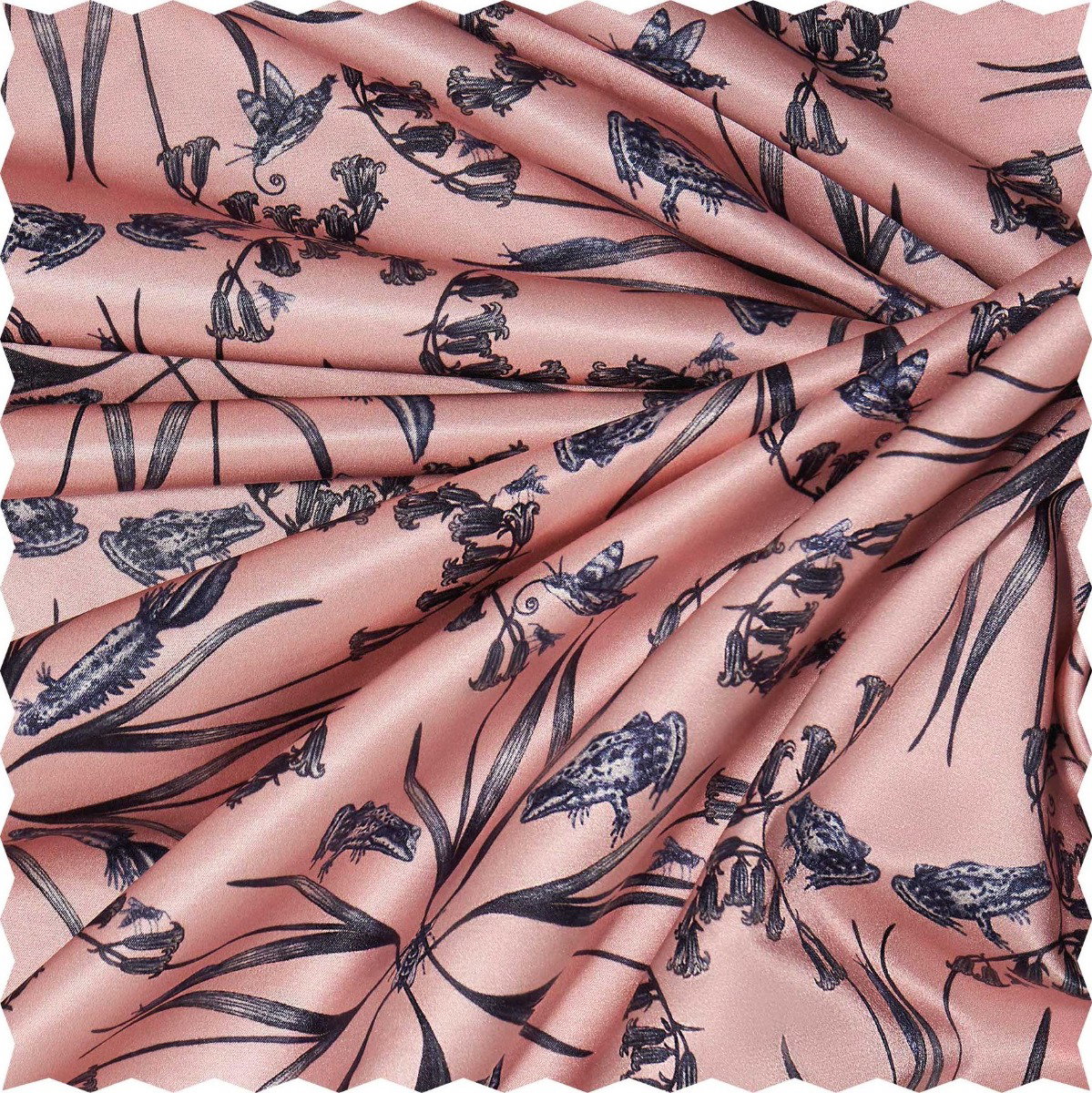 Image of Jenny Kate Plymbridge 100% Silk Fabric Blush 134cm