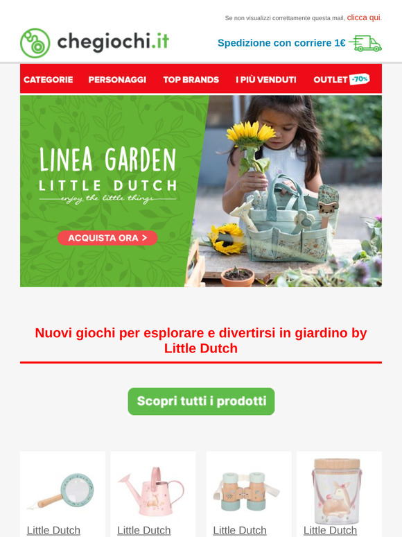 Arriva la primavera!🌻E con lei, la nuova linea Little Dutch per giocare in giardino🌺🧑🏼‍🌾