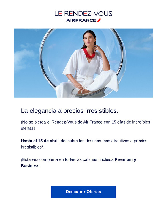 ¡No se pierda el Rendez-Vous de Air France!
